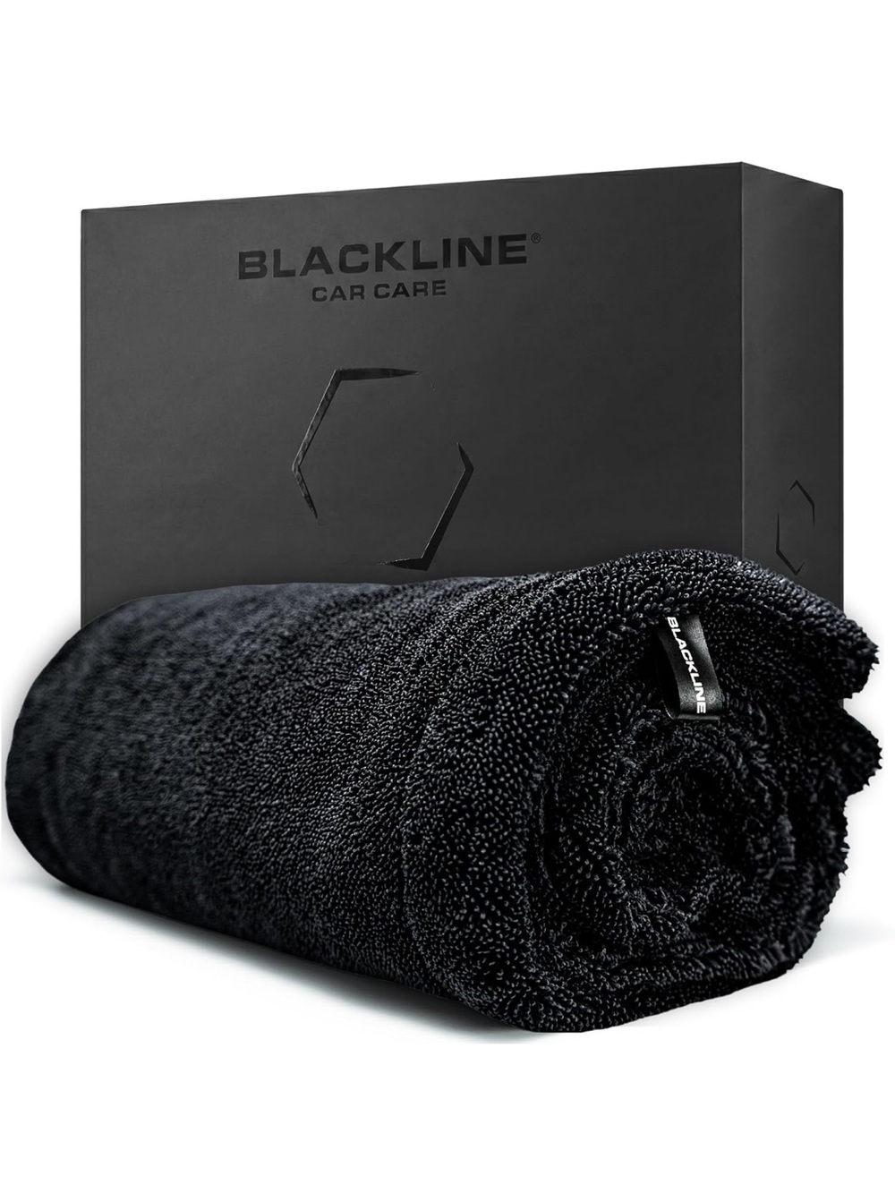 Blackline Car Care Plush Microfiber Towel - Black